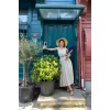 Bej Askısı Lastikli Keten Elbise - 153468 Bej Askısı Lastikli Keten Elbise - 153468