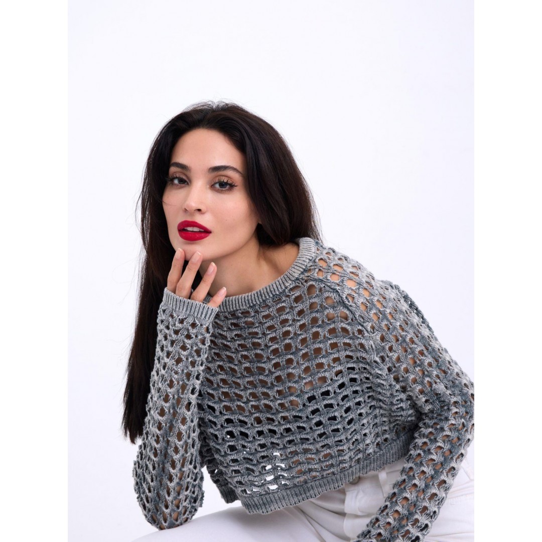 3958 TRİKO FİLE BOLERO-GRİ - 143676 3958 TRİKO FİLE BOLERO-GRİ - 143676