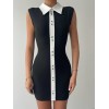 Karina Yaka Detay Elbise - 147145 Karina Yaka Detay Elbise - 147145