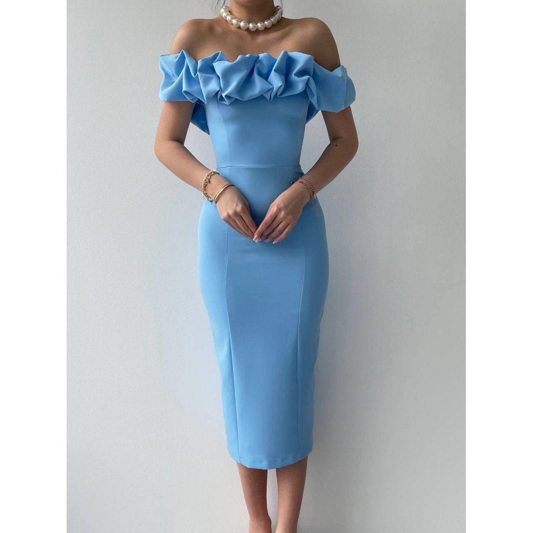 Popi Madonna Yaka Kalem Elbise - 147484 Popi Madonna Yaka Kalem Elbise - 147484