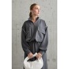 Füme Biyeli Sweatshirt Ve Etek Takım - 153690 Füme Biyeli Sweatshirt Ve Etek Takım - 153690