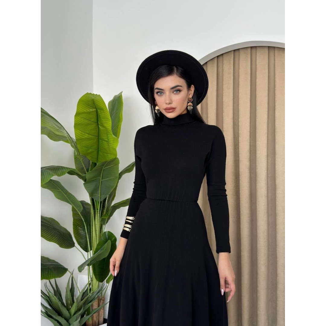 Dina Boğazlı Midi Elbise - 147223 Dina Boğazlı Midi Elbise - 147223