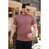 Erkek Ince çizgi Dokulu Kısa Kollu T-shirt - 160102 Erkek Ince çizgi Dokulu Kısa Kollu T-shirt - 160102