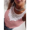 Kadın Kolsuz Dantel Yaka Kaşkorse Bluz - 104915 Kadın Kolsuz Dantel Yaka Kaşkorse Bluz - 104915