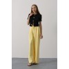 Pileli Bağcıklı Oversize Pantolon - Sarı 162831 Pileli Bağcıklı Oversize Pantolon - Sarı 162831