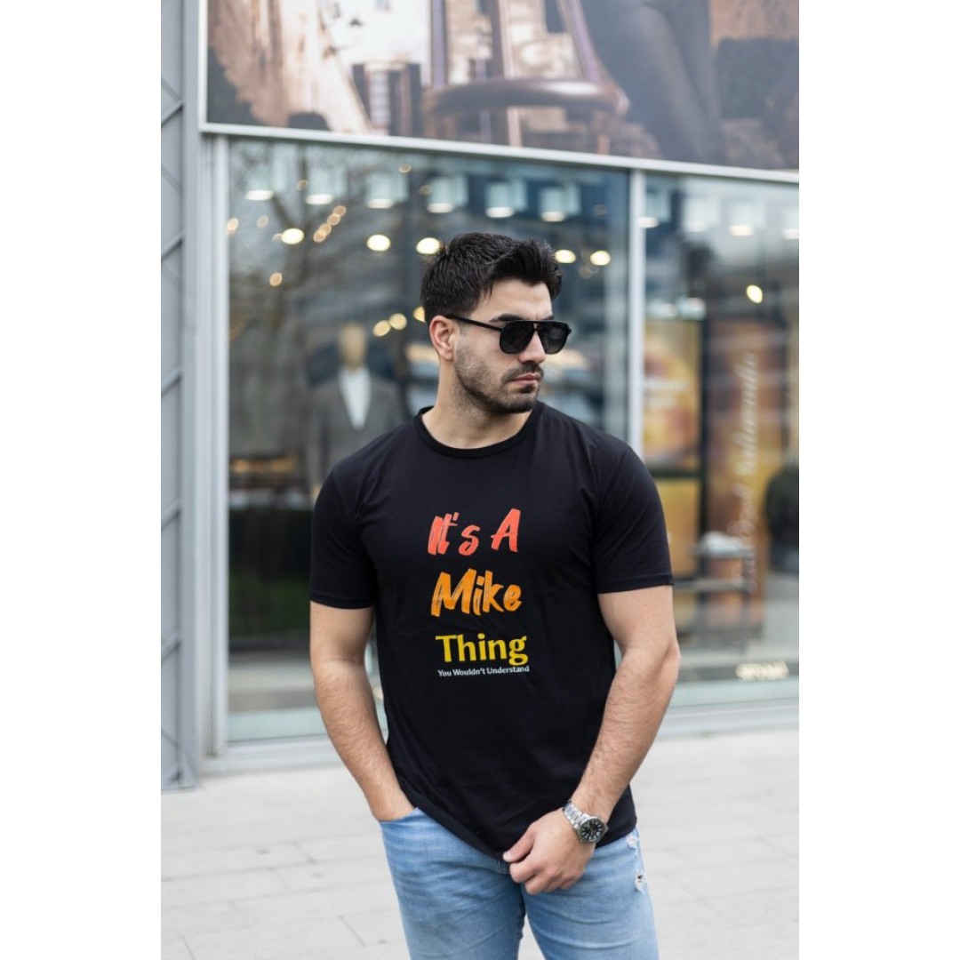 Erkek It Is A Mike Thing Baskılı Erkek T-shirt 141669 Erkek It Is A Mike Thing Baskılı Erkek T-shirt 141669