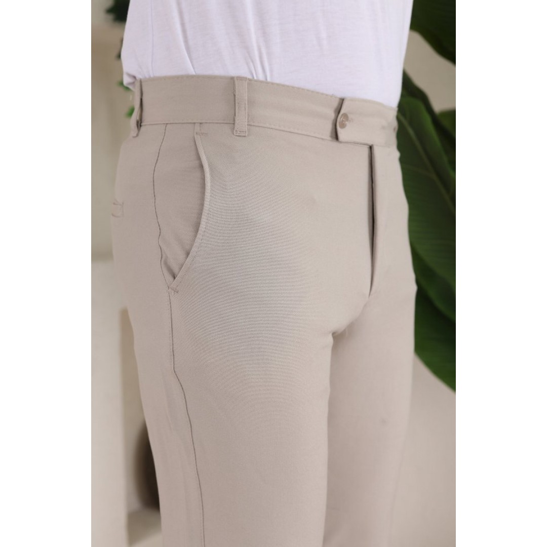 Erkek Slim Fit Likralı Bilek Boy Kumaş Pantolon - 159382 Erkek Slim Fit Likralı Bilek Boy Kumaş Pantolon - 159382