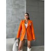 ELLO ETİKETLİ ÇENGELLİ İĞNE DETAYLI CEKET - Orange 150965 ELLO ETİKETLİ ÇENGELLİ İĞNE DETAYLI CEKET - Orange 150965