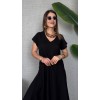 Kadın Kısa Kollu V Yaka Salaş Maxi Boy Elbise 162487 Kadın Kısa Kollu V Yaka Salaş Maxi Boy Elbise 162487