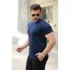 Erkek Bisiklet Yaka Arma Detaylı Basic Kısa Kollu Tişört 163468 Erkek Bisiklet Yaka Arma Detaylı Basic Kısa Kollu Tişört 163468