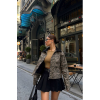 LEOPAR DESEN CROP CEKET GABARDİN - Leopar 151694 LEOPAR DESEN CROP CEKET GABARDİN - Leopar 151694
