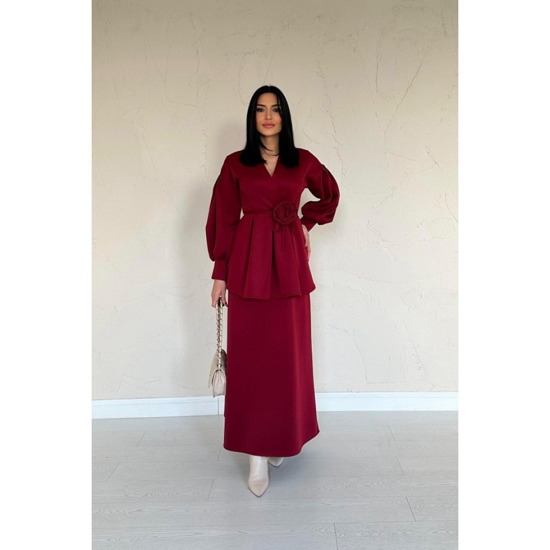 Bordo Gül Detaylı Takım - 154449 Bordo Gül Detaylı Takım - 154449