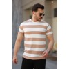Erkek çift Renk Pamuklu örme Kumaş Kısa Kollu T-shirt 159923 Erkek çift Renk Pamuklu örme Kumaş Kısa Kollu T-shirt 159923