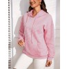 Kadın Uzun Kollu Kapşonlu Bağcıklı Cepli Capitone Sweatshirt 136197