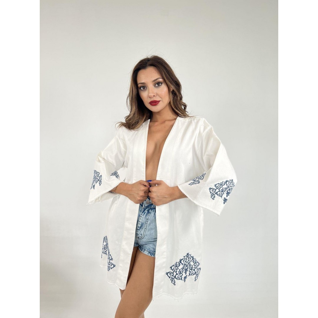 6209 KİMONO-BEYAZ - 142780