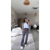 Kadın Yüksek Bel Süet Kumaş Ispanyol Paça Detay Pantolon 137170 Kadın Yüksek Bel Süet Kumaş Ispanyol Paça Detay Pantolon 137170