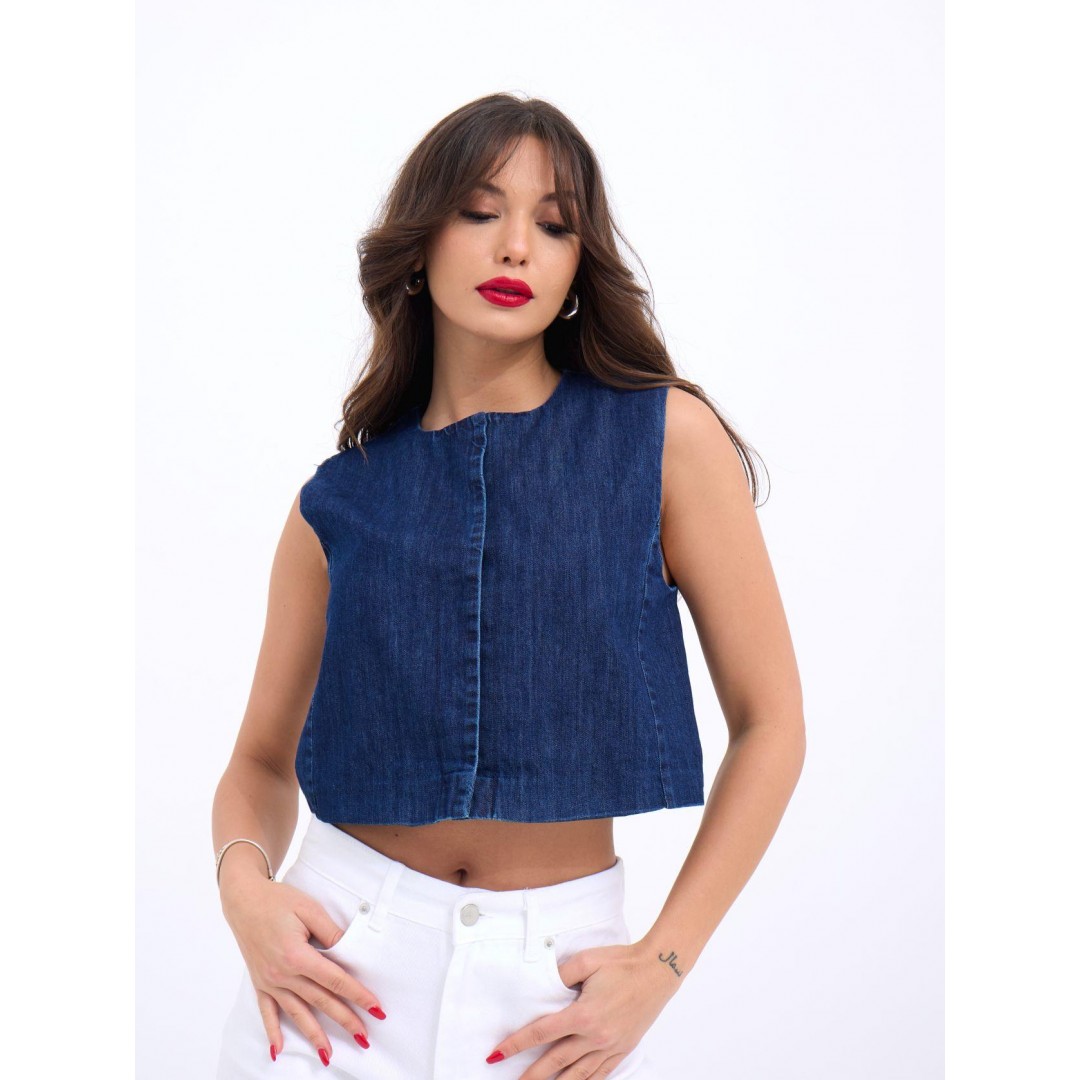 7335 KOT YELEK-MAVİ 144503