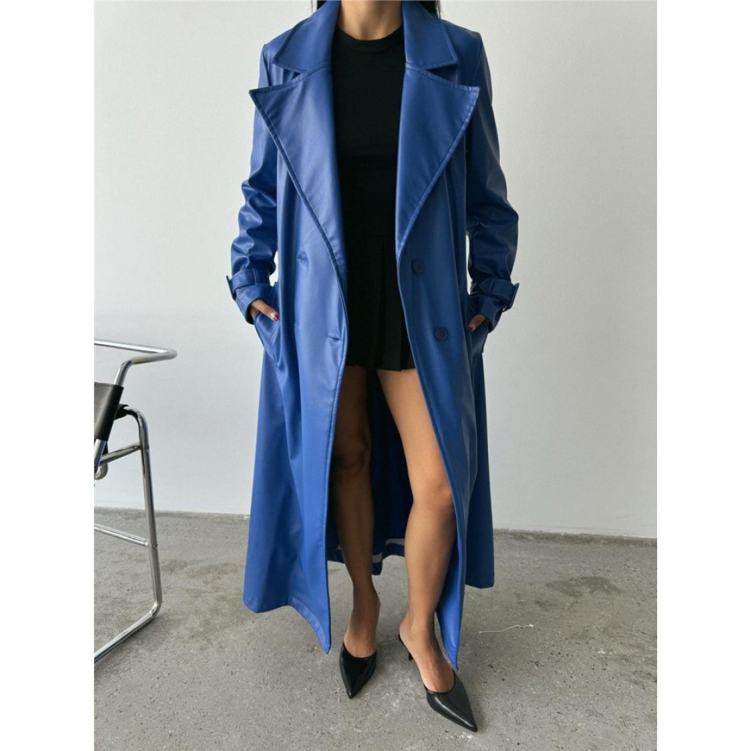 DERİ TRENÇKOT - Saks 153264 DERİ TRENÇKOT - Saks 153264
