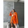 ELLO ETİKETLİ ÇENGELLİ İĞNE DETAYLI CEKET - Orange 150965 ELLO ETİKETLİ ÇENGELLİ İĞNE DETAYLI CEKET - Orange 150965