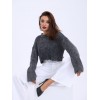 43191 TRİKO CROP KAZAK-SİYAH 143920 43191 TRİKO CROP KAZAK-SİYAH 143920