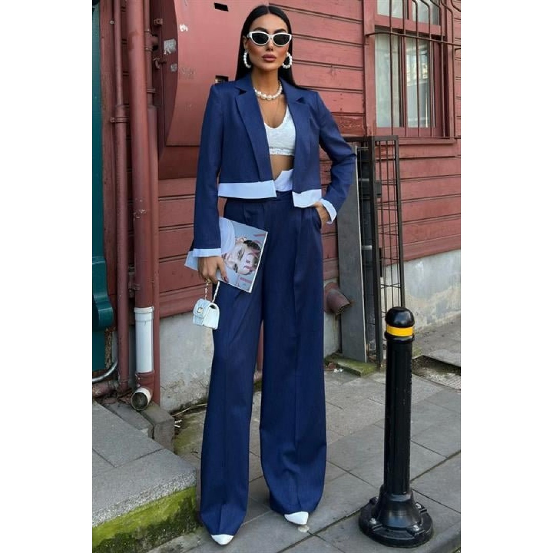 Audrey Crop Ceket Takım 10106 - 158620 Audrey Crop Ceket Takım 10106 - 158620