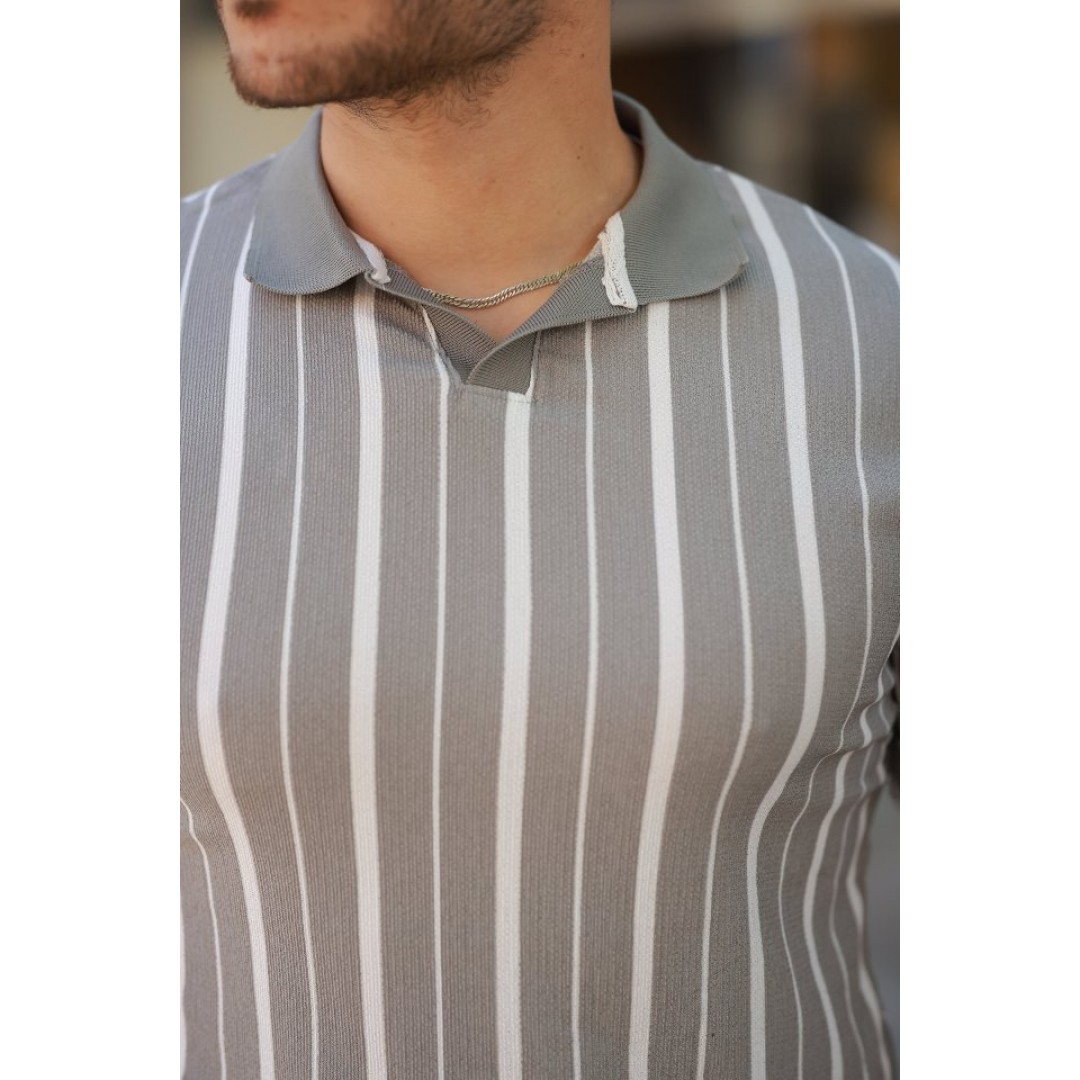 Erkek Yakalı örme Kumaş Kısa Kollu T-shirt 159928 Erkek Yakalı örme Kumaş Kısa Kollu T-shirt 159928