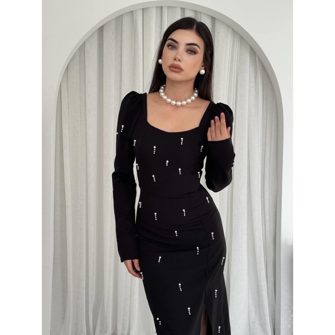 Akit İnci Detaylı Elbise - 147020 Akit İnci Detaylı Elbise - 147020