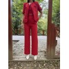 Kırmızı Askılı Büstiyer Ceket Ve Pantolon Takım 152295
