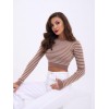 42211 TRİKO ÇİZGİLİ CROP-VİZON-KREM 144044