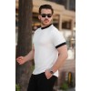 Erkek Bisiklet Yaka örme Pamuklu Kumaş Kısa Kollu T-shirt 160101