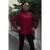 Transparan Detaylı Dökümlü Gömlek 3427 158595