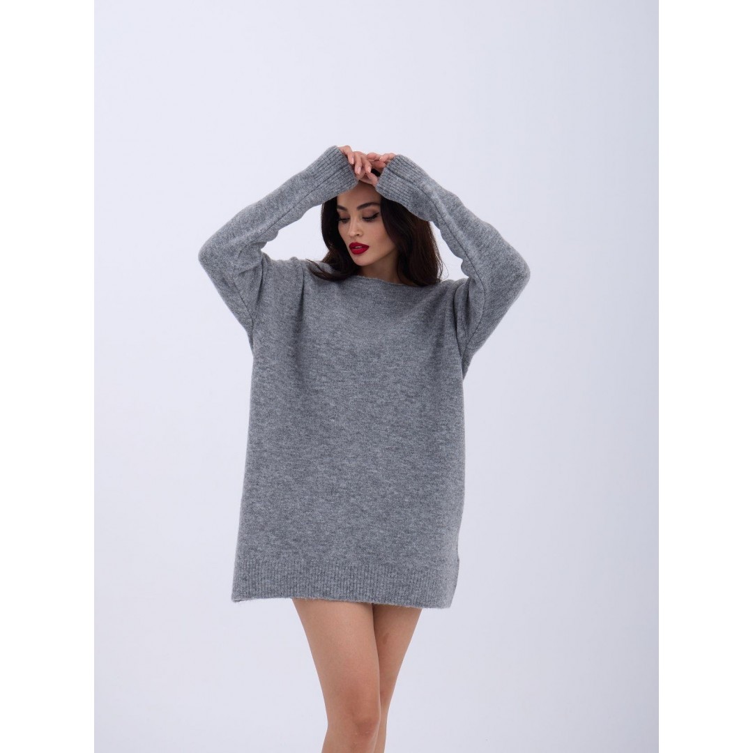 43221 TRİKO ARKA V SALAŞ KAZAK-GRİ - 144048
