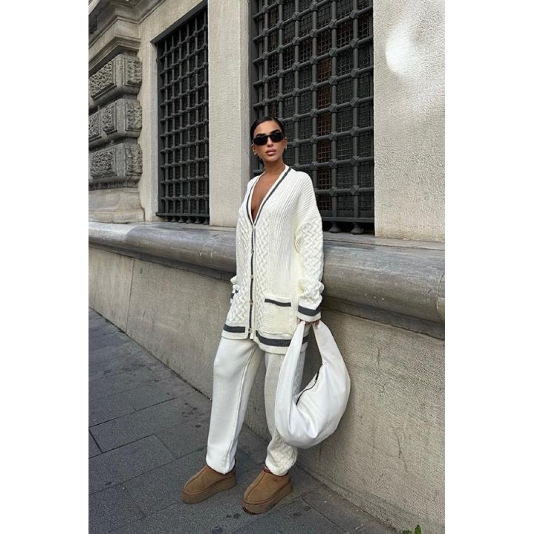 Lunadel Triko Hırka Pantolon Takım 9974 158365 Lunadel Triko Hırka Pantolon Takım 9974 158365