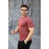 Erkek Viskon Kumaş Bisiklet Yaka Basic Tişört 154300 Erkek Viskon Kumaş Bisiklet Yaka Basic Tişört 154300