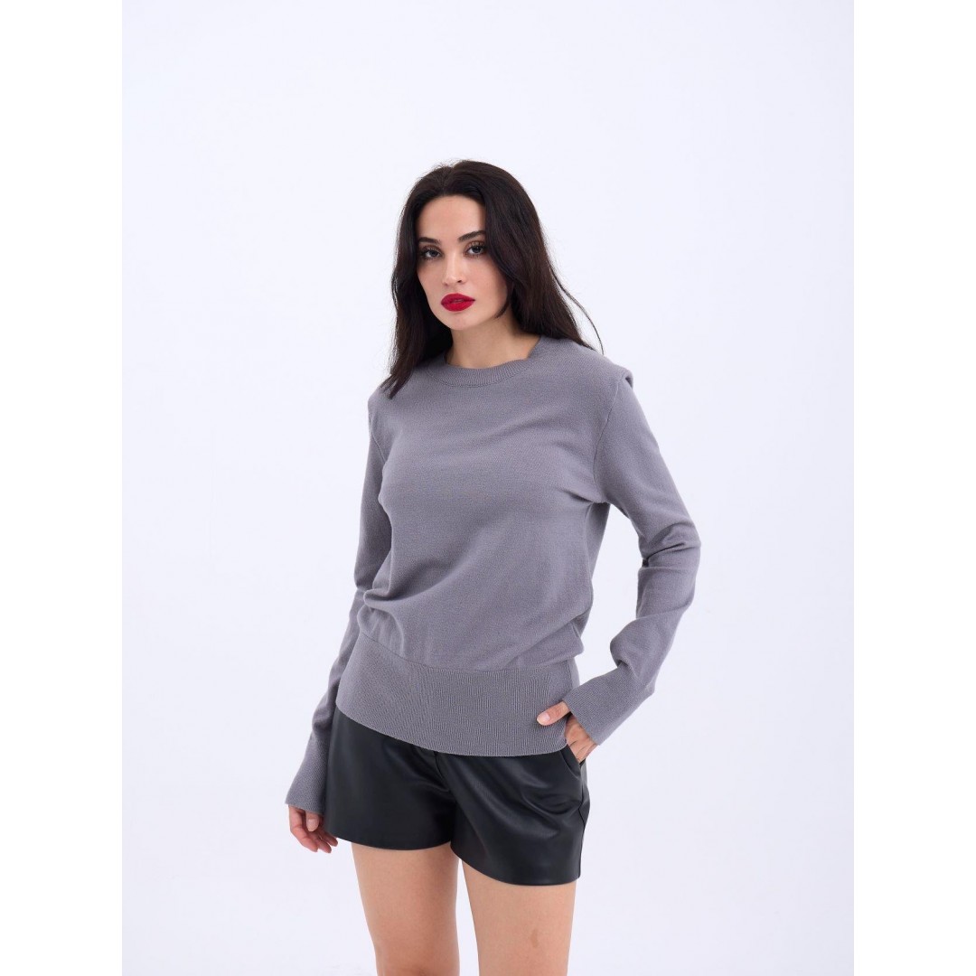 4217 TRİKO BASİC KAZAK-GRİ 144108