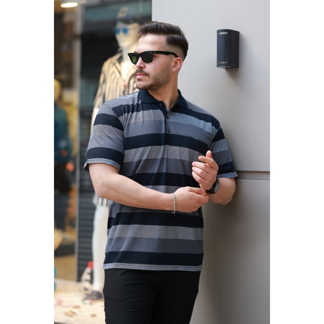 Erkek Yakalı çok Renkli Kısa Kollu T-shirt 160895 Erkek Yakalı çok Renkli Kısa Kollu T-shirt 160895