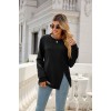 Kadın Uzun Kollu Bisiklet Yaka Fermuar Detay Iki Iplik Bluz - 134310 Kadın Uzun Kollu Bisiklet Yaka Fermuar Detay Iki Iplik Bluz - 134310