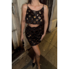 PÜSKÜL PAYET CROP BLUZ-KISA ETEK TAKIM - Gold 153424 PÜSKÜL PAYET CROP BLUZ-KISA ETEK TAKIM - Gold 153424