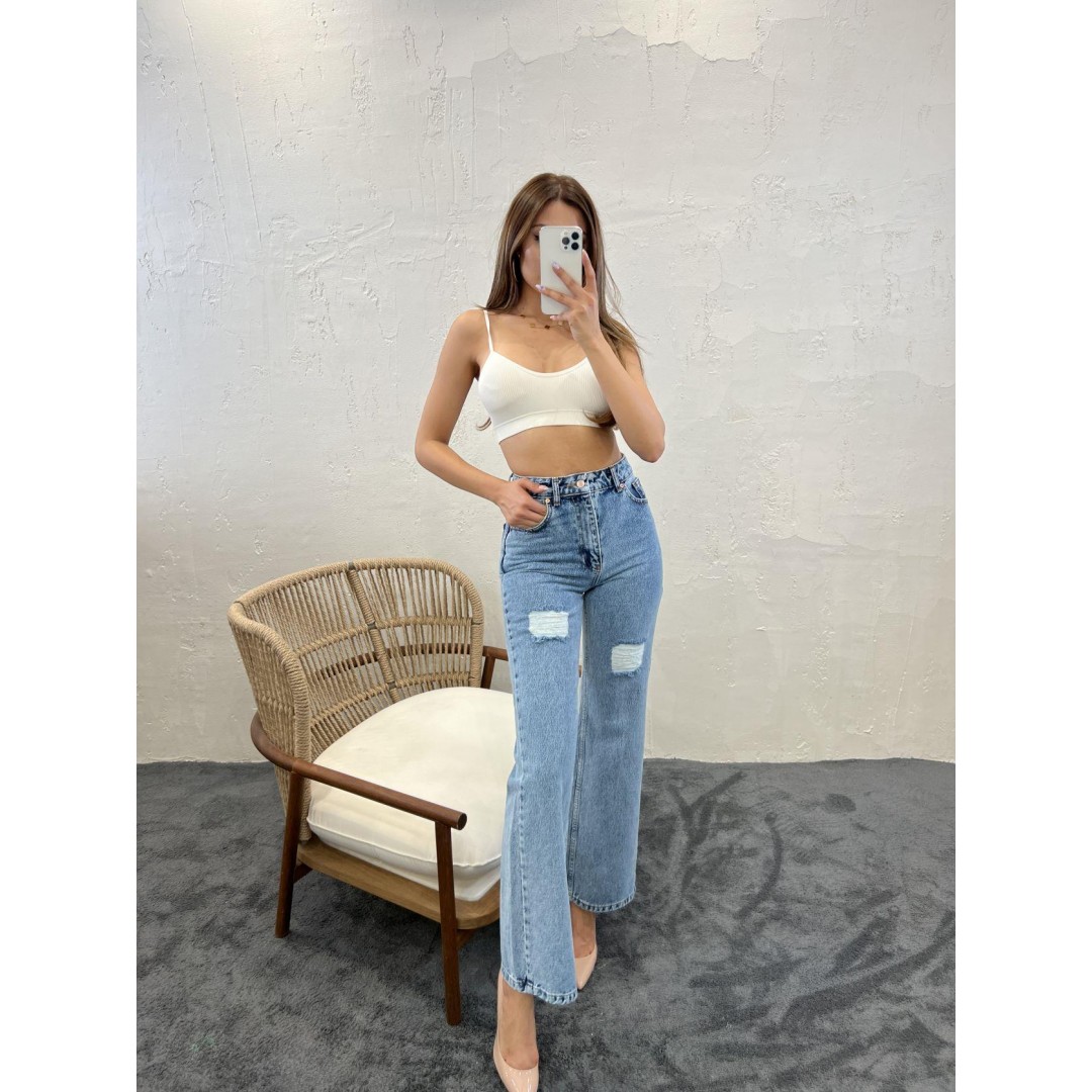 6373 DENİM SLIM PALAZZO FIT-MAVİ - 142881 6373 DENİM SLIM PALAZZO FIT-MAVİ - 142881