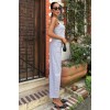Kalın Askılı Bluz Pantolon Keten Takım 10187 160569