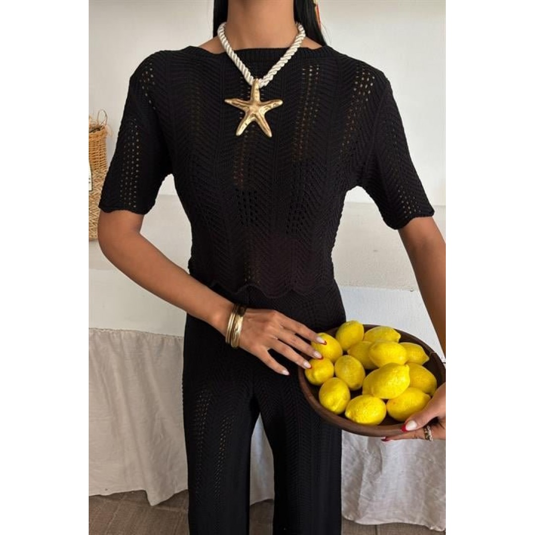 Triko Bluz Pantolon İkili Takım 10084-025 159442
