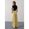 Pileli Bağcıklı Oversize Pantolon - Sarı 162831 Pileli Bağcıklı Oversize Pantolon - Sarı 162831