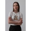 Baskı Detaylı T-shirt - Ekru - 154056 Baskı Detaylı T-shirt - Ekru - 154056