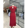 Kadın Kruvaze Yaka Beli Gipeli Bürümcük Kumaş Elbise - 155381 Kadın Kruvaze Yaka Beli Gipeli Bürümcük Kumaş Elbise - 155381