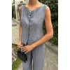 Sıfır Kollu Bluz Batik Desenli Pantolon İkili Takım 10181-08 159235