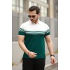 Erkek Parça Renk Yakalı Kısa Kollu T-shirt 160708