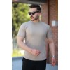 Erkek Bisiklet Yaka örgü Desenli Kısa örme Triko Kısa Kollu T-shirt 161501 Erkek Bisiklet Yaka örgü Desenli Kısa örme Triko Kısa Kollu T-shirt 161501