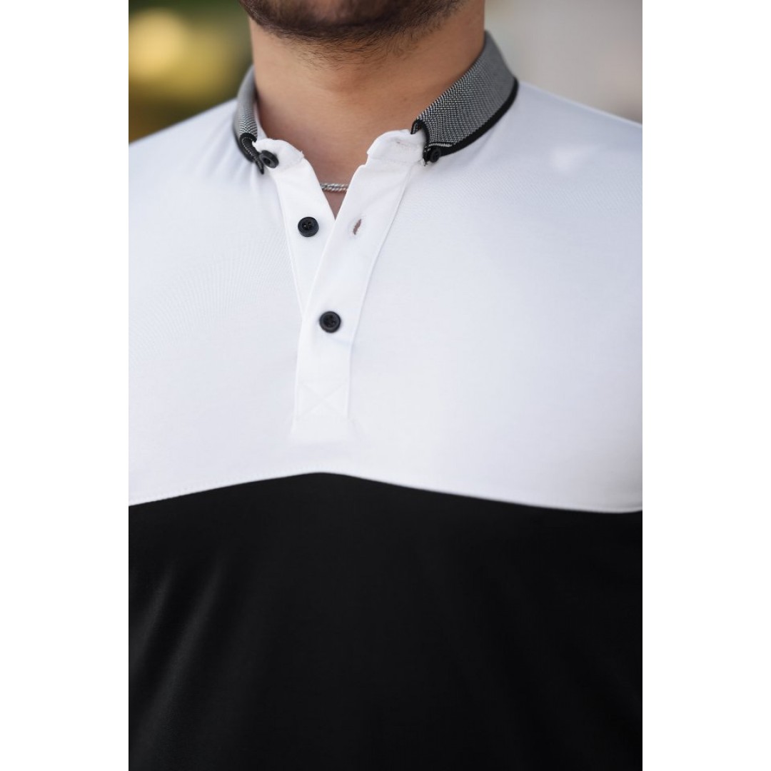 Erkek Yakalı çift Renk Kısa Kollu T-shirt 161260 Erkek Yakalı çift Renk Kısa Kollu T-shirt 161260