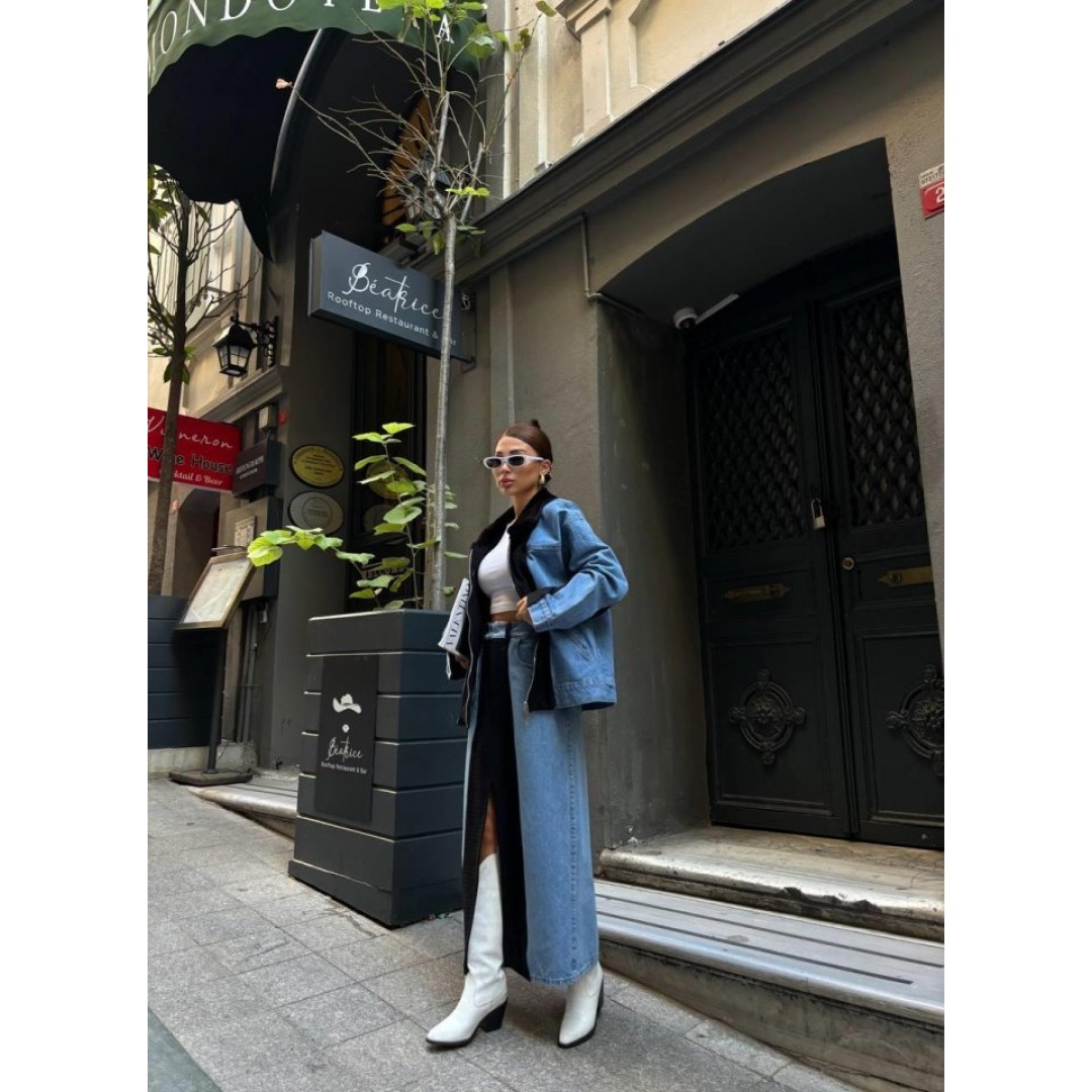 CHANEL GARNİLİ KOT MONT - Siyah 151710 CHANEL GARNİLİ KOT MONT - Siyah 151710