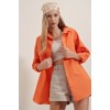 3900 Oversize Uzun Basic Gömlek - Turuncu 90102 3900 Oversize Uzun Basic Gömlek - Turuncu 90102